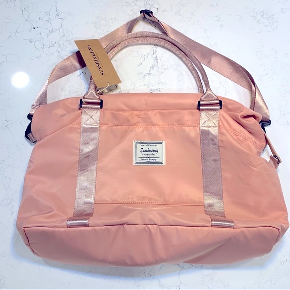 Travel weekender bag  Overnight Duffle Bag Gym Tote Bag in Trolley handle - Picture 7 of 7